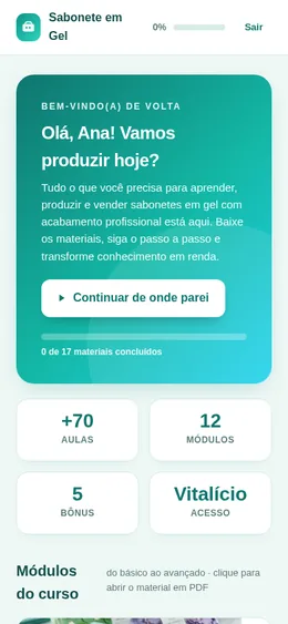 Curso no celular